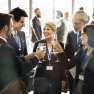group of delegates drinking